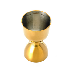 Barfly Heavy-Duty Gold Straight Rim Bell Jigger 1oz & 2oz