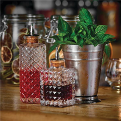 Barfly Glass Bitters Bottle Retro Design 3oz / 85ml