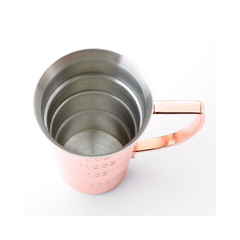 Barfly Handled Copper Stepped Jigger 2oz