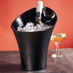 Flute Wine & Champagne Bucket Black 5ltr