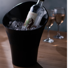 Flute Wine & Champagne Bucket Black 5ltr