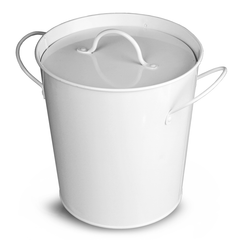 Galvanised Steel Insulated Ice Bucket White