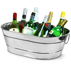 Galvanised Steel Oval Party Tub Large
