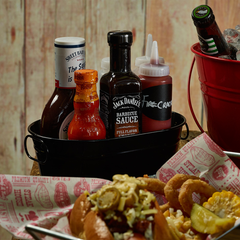 Galvanised Steel Serving Pail Black 15 x 23 x 7cm