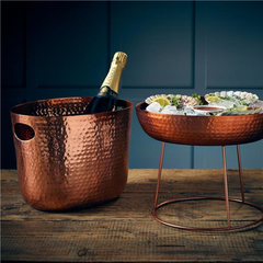 GenWare Copper Aluminium Hammered Wine Bucket 30.5cm
