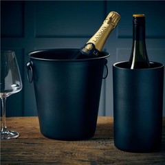 GenWare Metallic Black Wine Bucket