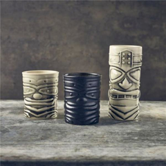 Genware Cast Iron Effect Tiki Mug 12.75oz / 360ml