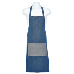 Genware Double Denim Bib Apron 70 x 90cm