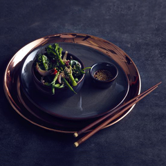 Genware Round Copper Tray 12inch / 30cm