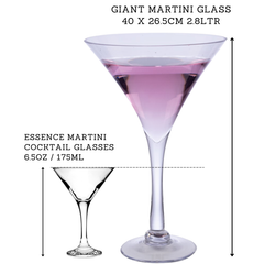 Giant Martini Glass 40 x 26.5cm 2.8ltr