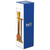 Glass Half Yard of Ale with Stand 700ml