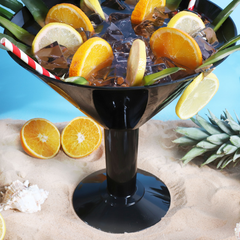 Grande Black Acrylic Martini Glass 73oz / 2ltr