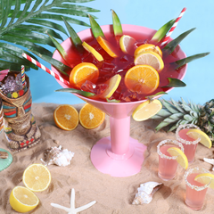 Grande Pink Acrylic Martini Glass 73oz / 2ltr