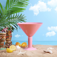 Grande Pink Acrylic Martini Glass 73oz / 2ltr