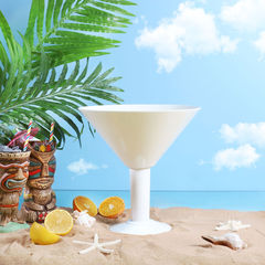 Grande White Acrylic Martini Glass 73oz / 2ltr