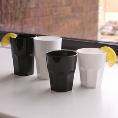 Graniti Plastic Tumblers Black 9.5oz / 270ml