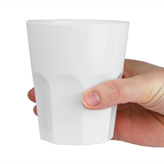Graniti Plastic Tumblers White 9.5oz / 270ml
