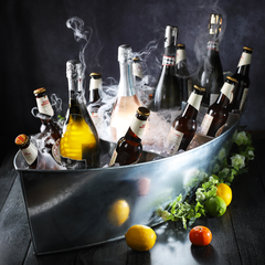 Large Galvanised Steel Party Boat Bottle Cooler