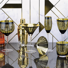 Midnight Peacock Champagne Flutes 7oz / 200ml