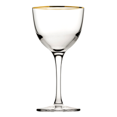 Nude Refine Nick & Nora Glasses Gold Rim 6oz / 170ml