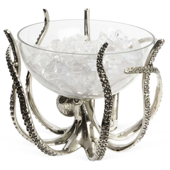 Octopus Stand and Glass Bowl