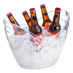 Plastic Drinks Pail Clear