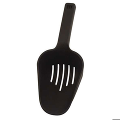 Plastic Slotted Ice Scoop Black 10oz