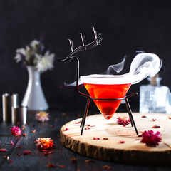 Reindeer Martini Glass & Stand 5.6oz / 160ml