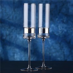 SoHo Champagne Flutes Silver 7oz / 200ml