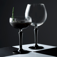 Speakeasy Cocktail Coupes Black Stem 8.25oz / 235ml