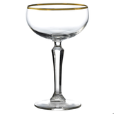 Speakeasy Gold Banded Coupe Glasses 8.25oz / 235ml