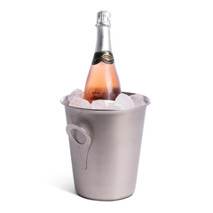Stainless Steel Wine & Champagne Bucket with Flat Handles