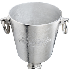 Tall Etched Champagne Bucket on Stand