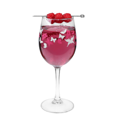 Tulip Cabernet- Butterfly Print Glass 12oz/350ml