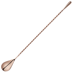 Urban Bar Copper Plated Teardrop Bar Spoon 300mm