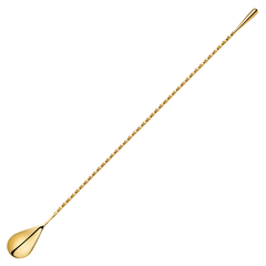 Urban Bar Gold Plated Teardrop Bar Spoon 400mm