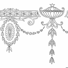 Urban Bar Retro Fizz Gold Rim 1890 Cocktail Glasses 7oz / 200ml