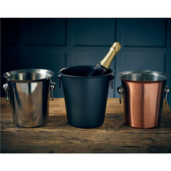 GenWare Metallic Black Wine Bucket