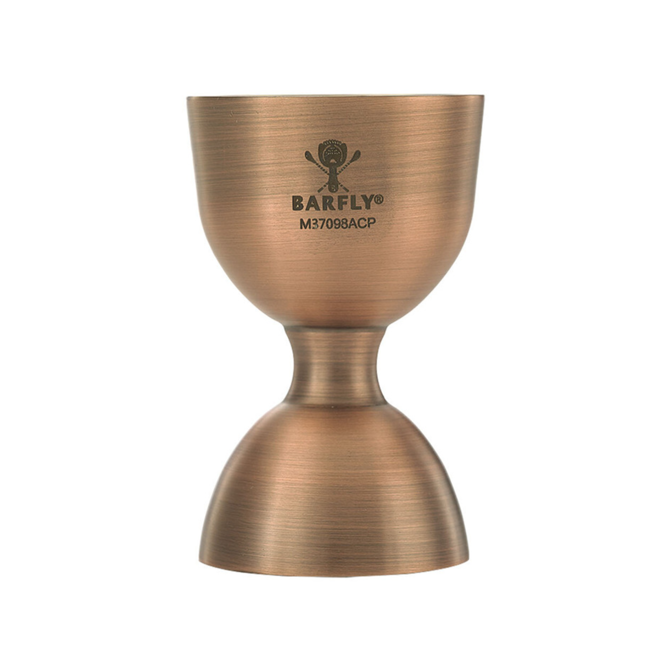 Barfly Heavy-Duty Antique Copper Straight Rim Bell Jigger 25ml/50ml