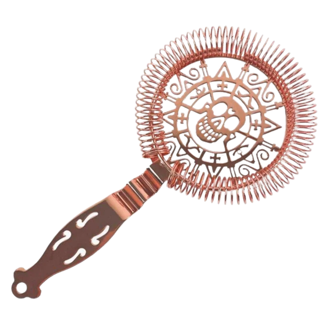 Beaumont Copper Plated Skull Strainer