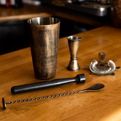 Vintage Copper Cocktail Set
