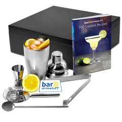 Manhattan Nights Cocktail Gift Set with Recipe Book