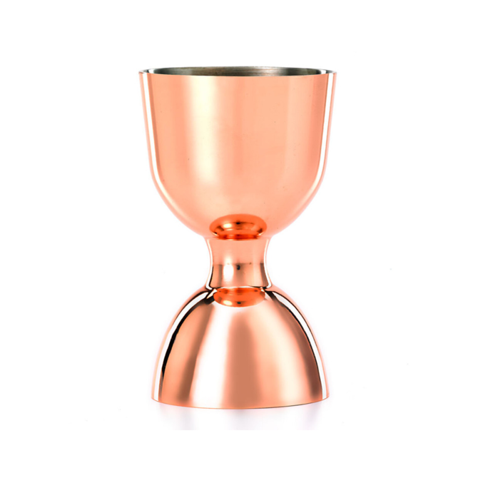 Barfly Heavy-Duty Copper Straight Rim Bell Jigger 1oz & 2oz