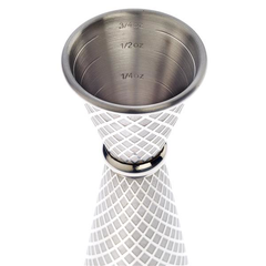 Diamond Lattice Japanese Jigger Stainless Steel 1 x 2oz