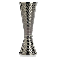 Diamond Lattice Japanese Jigger Black 1 x 2oz