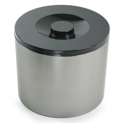 6 Litre Plastic Ice Bucket Brushed Aluminium Effect