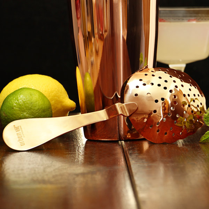 Urban Bar Copper Plated Biloxi Julep Strainer