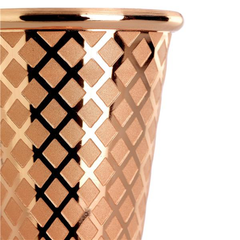 Diamond Lattice Japanese Jigger Copper 1 x 2oz