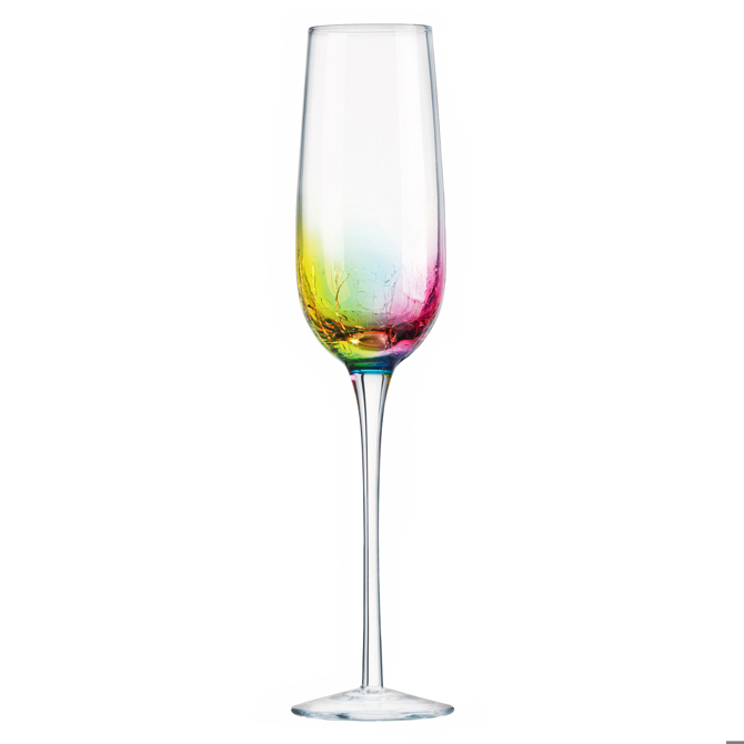 Artland Neon Champagne Flutes 8.8oz / 250ml - set of 2