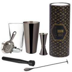 Gunmetal Grey Cocktail Set
